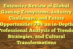 Extensive Review of Global Gaming Ecosystems, Industry Challenges, and Future Opportunities 794: an in-Depth Professional Analysis of Trends, Strategies, and Cultural Transformations